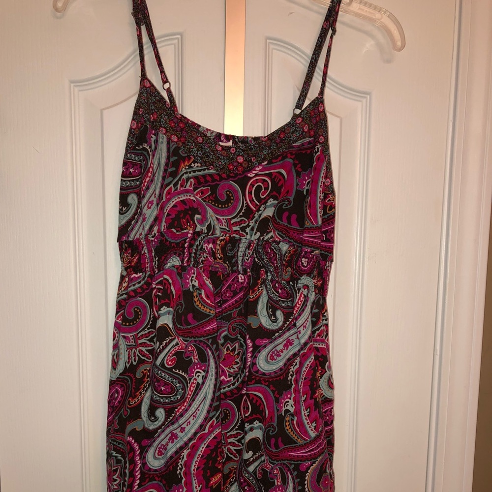 Spaghetti strap summer tank dress